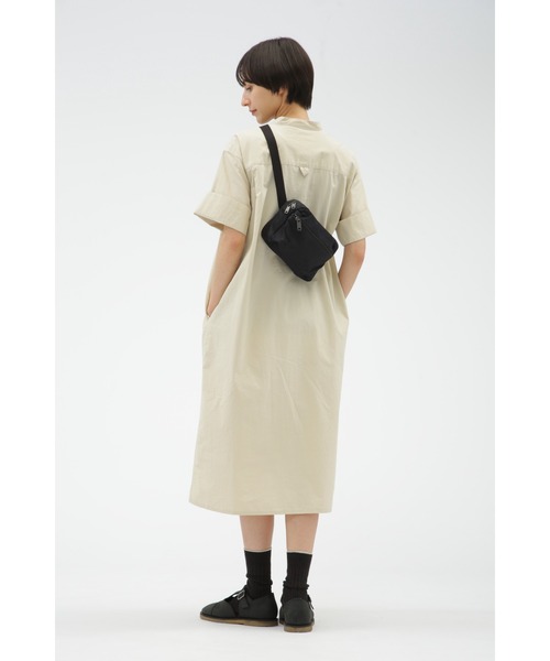 MHL.(エムエイチエル)の「WA-SHI COTTON PLAINWEAVE(ボディバッグ/ウエストポーチ・レディース・ネイビー/カーキ/グレー・FREE)」の5枚目の写真