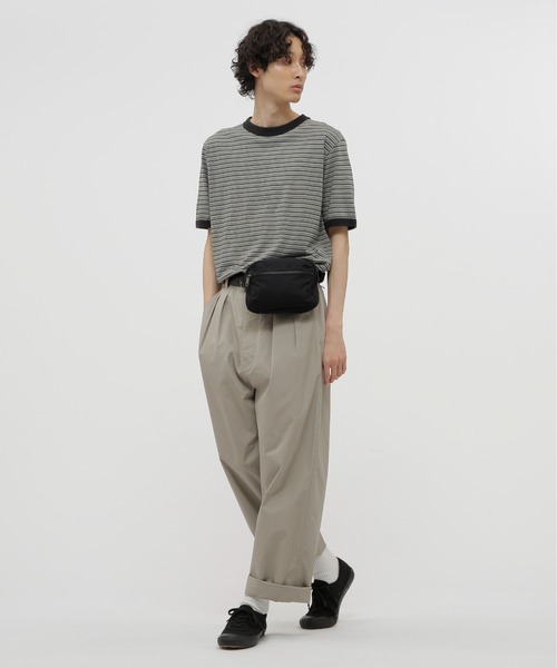 MHL.(エムエイチエル)の「WA-SHI COTTON PLAINWEAVE(ボディバッグ/ウエストポーチ・レディース・ネイビー/カーキ/グレー・FREE)」の6枚目の写真
