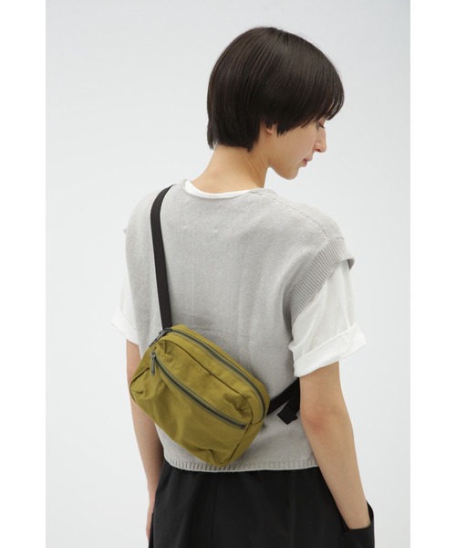 MHL.(エムエイチエル)の「WA-SHI COTTON PLAINWEAVE(ボディバッグ/ウエストポーチ・レディース・ネイビー/カーキ/グレー・FREE)」の8枚目の写真