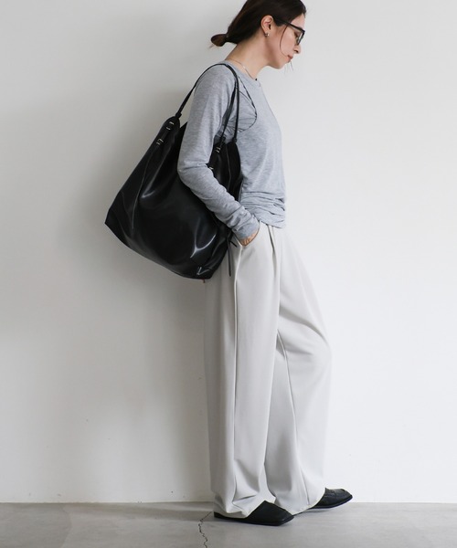 セール】バックルハンドルビッグバッグ（トートバッグ）｜select