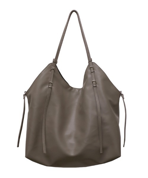 select MOCA(セレクトモカ)の「バックルハンドルビッグバッグ(トートバッグ・レディース・グレイッシュベージュ/ブラック・FREE)」の17枚目の写真
