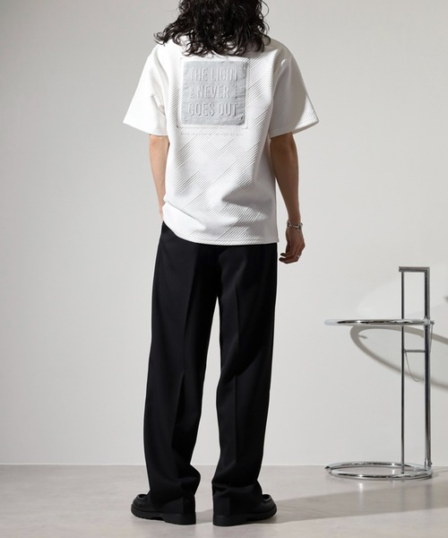 JCAESAR STUDIO リバーシブル エンボス加工 柄シャツ セール】in the attic カットジャガード＆バックカラー デニム