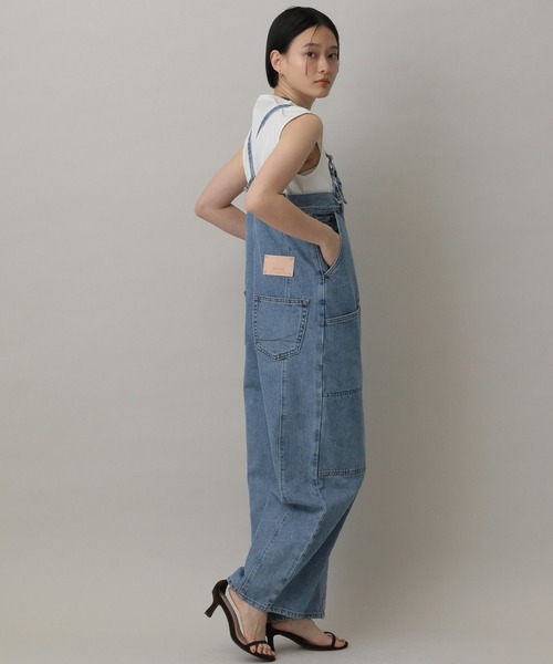 A part by(アパートバイ)の「【セレクト】W KNEE SALOPETTE(サロペット/オーバーオール・レディース・ネイビー/ライトブルー・FREE)」の13枚目の写真