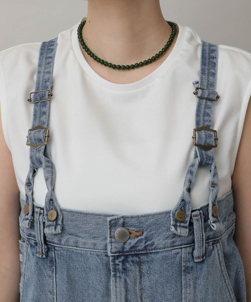 A part by(アパートバイ)の「【セレクト】W KNEE SALOPETTE(サロペット/オーバーオール・レディース・ネイビー/ライトブルー・FREE)」の18枚目の写真