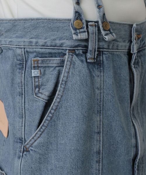 A part by(アパートバイ)の「【セレクト】W KNEE SALOPETTE(サロペット/オーバーオール・レディース・ネイビー/ライトブルー・FREE)」の21枚目の写真