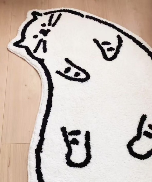 Ritzy（リッツィー）の「猫柄アニマルラグマット フロアマット（ラグ/マット・レディース・B/A・M/S）」の10枚目の写真