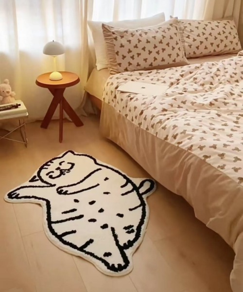 Ritzy（リッツィー）の「猫柄アニマルラグマット フロアマット（ラグ/マット・レディース・B/A・M/S）」の4枚目の写真