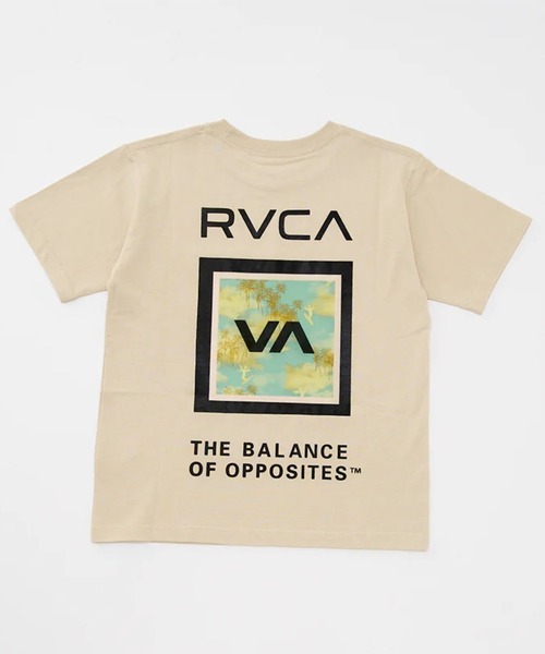 RVCA（ルーカ）の「RVCA/ルーカ BOX SS KIDS キッズ Tシャツ BF04E-P20（Tシャツ/カットソー・キッズ・ホワイト/ライトカーキ/ブラック・130cm/140cm/150cm/160cm）」の3枚目の写真
