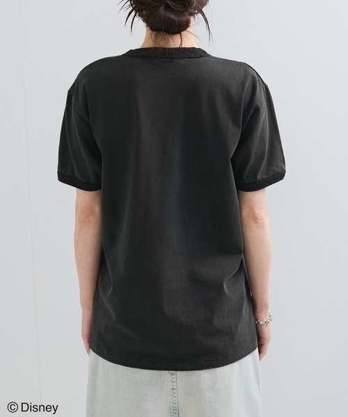 le cercle ADAM ET ROPE'(ルセルクルアダムエロペ)の「【GOOD ROCK SPEED】Mickey Mouse/リンガーTシャツ(Tシャツ/カットソー・レディース・ブルー系その他/チャコールグレー・FREE)」の9枚目の写真