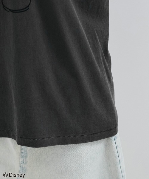le cercle ADAM ET ROPE'(ルセルクルアダムエロペ)の「【GOOD ROCK SPEED】Mickey Mouse/リンガーTシャツ(Tシャツ/カットソー・レディース・ブルー系その他/チャコールグレー・FREE)」の13枚目の写真