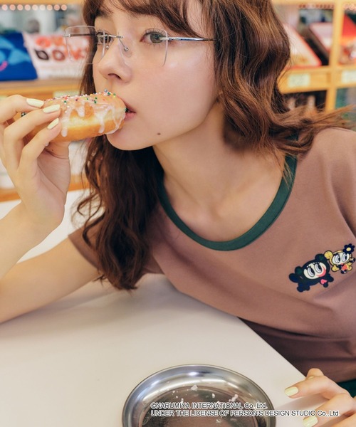 FOREVER 21(フォーエバー トゥエンティーワン)の「【ANGEL BLUE】リンガーTシャツ(Tシャツ/カットソー・レディース・ベージュ/ネイビー/ナチュラル・FREE)」の8枚目の写真