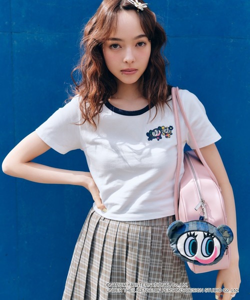 FOREVER 21(フォーエバー トゥエンティーワン)の「【ANGEL BLUE】リンガーTシャツ(Tシャツ/カットソー・レディース・ベージュ/ネイビー/ナチュラル・FREE)」の9枚目の写真