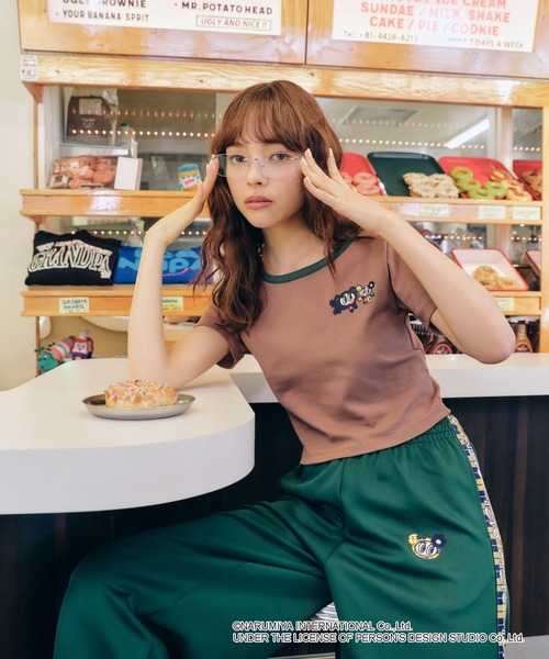 FOREVER 21(フォーエバー トゥエンティーワン)の「【ANGEL BLUE】リンガーTシャツ(Tシャツ/カットソー・レディース・ベージュ/ネイビー/ナチュラル・FREE)」の7枚目の写真