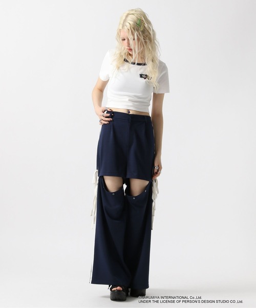 FOREVER 21(フォーエバー トゥエンティーワン)の「【ANGEL BLUE】リンガーTシャツ(Tシャツ/カットソー・レディース・ベージュ/ネイビー/ナチュラル・FREE)」の13枚目の写真