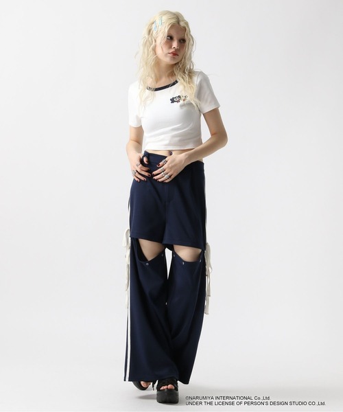 FOREVER 21(フォーエバー トゥエンティーワン)の「【ANGEL BLUE】リンガーTシャツ(Tシャツ/カットソー・レディース・ベージュ/ネイビー/ナチュラル・FREE)」の14枚目の写真