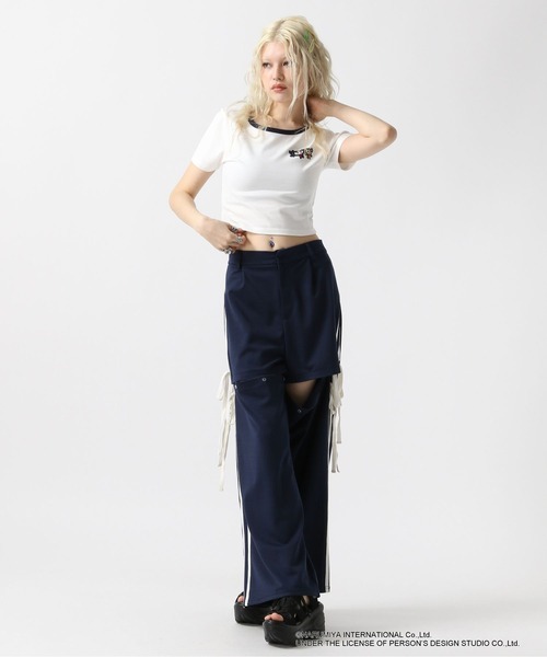 FOREVER 21(フォーエバー トゥエンティーワン)の「【ANGEL BLUE】リンガーTシャツ(Tシャツ/カットソー・レディース・ベージュ/ネイビー/ナチュラル・FREE)」の16枚目の写真