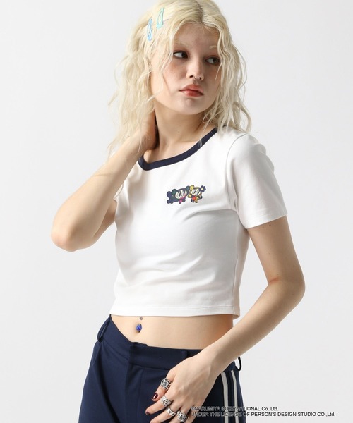 FOREVER 21(フォーエバー トゥエンティーワン)の「【ANGEL BLUE】リンガーTシャツ(Tシャツ/カットソー・レディース・ベージュ/ネイビー/ナチュラル・FREE)」の17枚目の写真