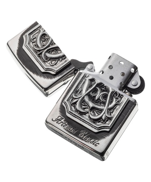 Artemis Classic（アルテミスクラシック）の「Artemis Claccic/ACﾓﾉｸﾞﾗﾑZIPPOﾗｲﾀｰ（アッシュトレイ/ライター・メンズ・シルバー・FREE）」の12枚目の写真