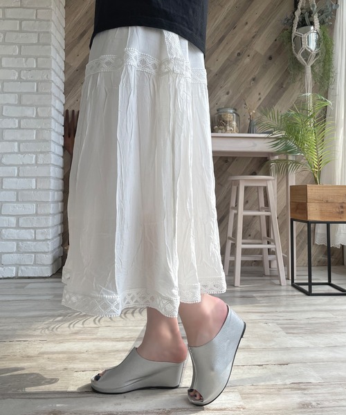 LUGG NAGG(ラグナグ)の「【addottona】【軽量】ウェッジサボ風ミュールサンダル(サンダル・レディース・シルバー/ブラック/ホワイト/ブロンズ/レオパード/ネイビー・LL/L/M/S)」の11枚目の写真