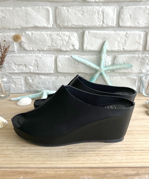 LUGG NAGG(ラグナグ)の「【addottona】【軽量】ウェッジサボ風ミュールサンダル(サンダル・レディース・シルバー/ブラック/ホワイト/ブロンズ/レオパード/ネイビー・LL/L/M/S)」の19枚目の写真
