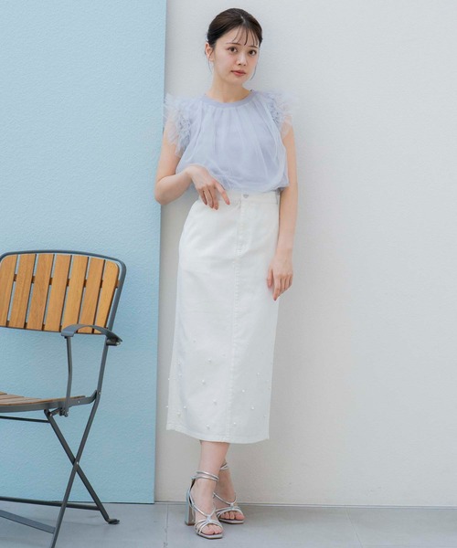 【新品 未使用 お値下げ中】Noela Vカラーニット セール】セーラーカラーマリンニット（ニット/セーター）｜Noela