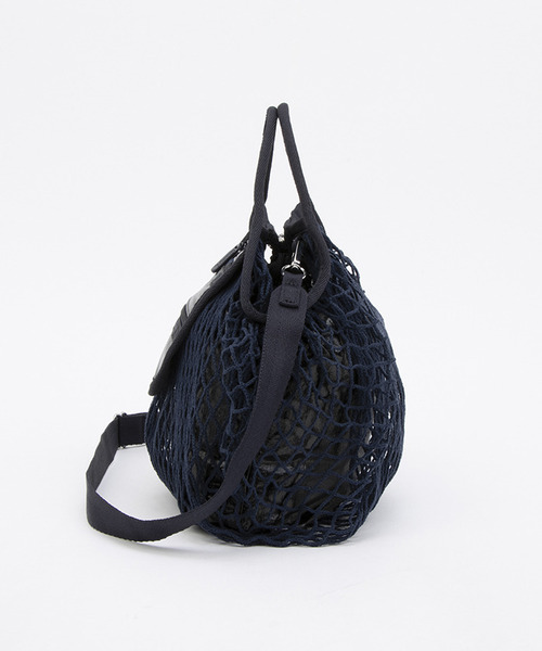 SM NET SHOULDER BAG フィッシュネットブラックホイル