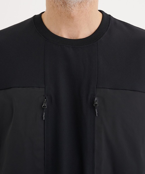 WHITE MOUNTAINEERING（ホワイトマウンテニアリング）の「【White Mountaineering / ホワイトマウンテニアリング】別注 STRETCHED HYBRID S/S TEE（Tシャツ/カットソー・メンズ・ブラック・1/2/3）」の8枚目の写真
