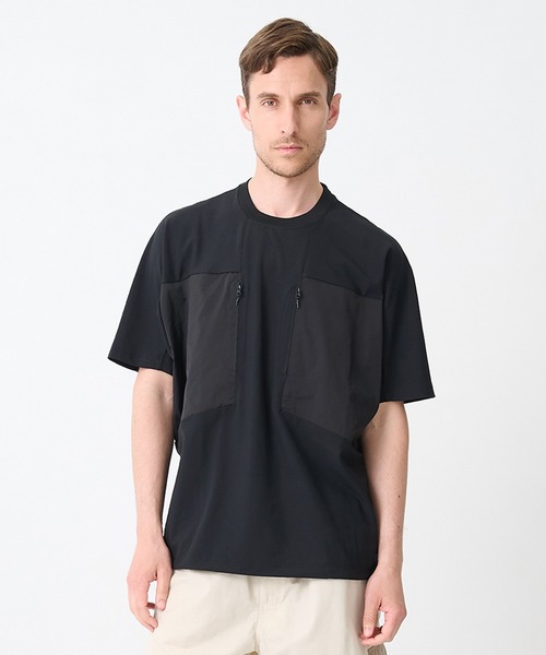 WHITE MOUNTAINEERING(ホワイトマウンテニアリング)の「【White Mountaineering / ホワイトマウンテニアリング】別注 STRETCHED HYBRID S/S TEE(Tシャツ/カットソー・メンズ・ブラック・1/2/3)」の22枚目の写真