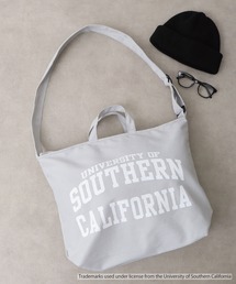 CALIFORNIA HAVE A NICE TIME !（カリフォルニアハブァナイスタイム）の「2WAY SHOUDER TOTE BAG カレッジ スマホポケット（ショルダーバッグ）」