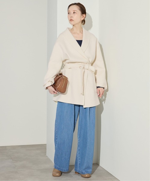 SLOBE IENA（スローブイエナ）の「《4サイズ展開/追加2》LEDENIM TUCK TROUSERデニム（デニムパンツ・レディース・ブルー・34/36/38/40）」の22枚目の写真