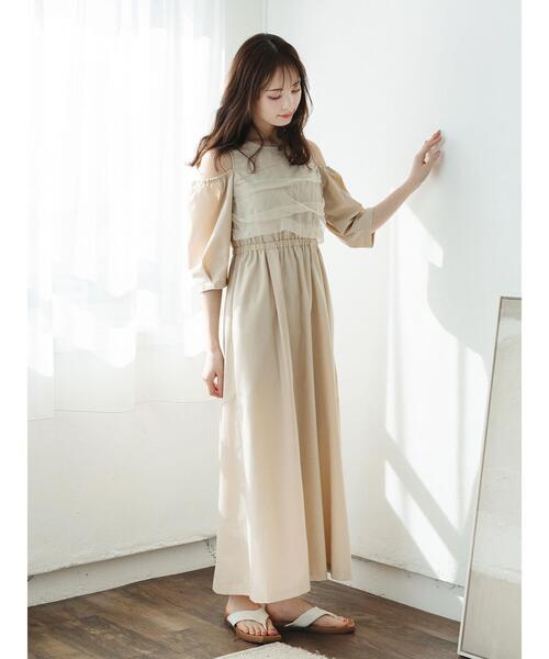 so4u（ソーフォーユー）の「2WAYオフショルワンピース（ワンピース・レディース・ブラック/ベージュ・S/M）」の9枚目の写真