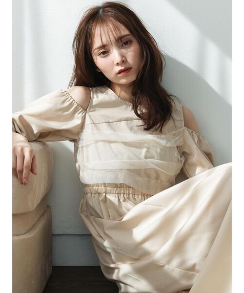 so4u（ソーフォーユー）の「2WAYオフショルワンピース（ワンピース・レディース・ブラック/ベージュ・S/M）」の13枚目の写真