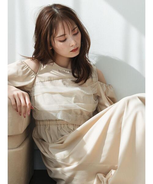 so4u（ソーフォーユー）の「2WAYオフショルワンピース（ワンピース・レディース・ブラック/ベージュ・S/M）」の14枚目の写真