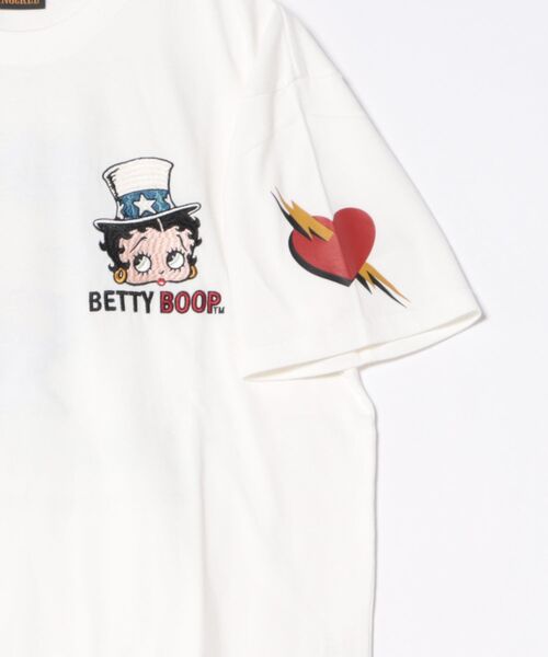 BETTY BOOP（ベティ・ブープ）の「LOWBLOW KNUCKLE / ローブローナックル / BETTY BOOP / I WANT YOU BETTY Tシャツ(M2)（Tシャツ/カットソー・メンズ・サンドベージュ/ホワイト/ブラック・M/L/XL/XXL）」の5枚目の写真