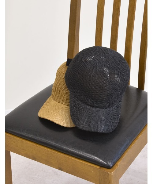 Re:EDIT（リエディ）の「ペーパーキャップ（キャップ・レディース・ベージュ/ブラック・FREE）」の7枚目の写真