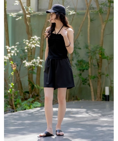 Re:EDIT（リエディ）の「ペーパーキャップ（キャップ・レディース・ベージュ/ブラック・FREE）」の4枚目の写真