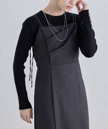 ECLAM（クラム）の「ドレープデザインキャミワンピース（ワンピース）」