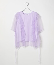 のわし① セール】異素材フリルチュニック 242848（Tシャツ/カットソー