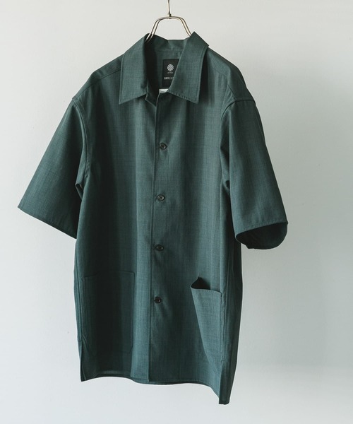 新品タグ付◆ 『UR TECH』バンドカラーシャツ　アーバンリサーチ　DOORS セール】『XLサイズ/WEB限定』『UR TECH DRYLUXE』SHORT-SLEEVE