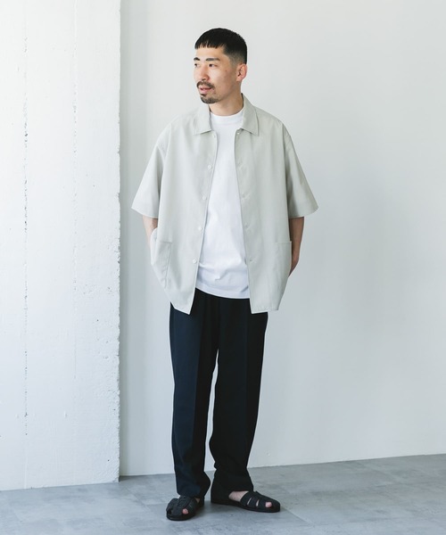 URBAN RESEARCH DOORS（アーバンリサーチドアーズ）の「『XLサイズ/WEB限定』『UR TECH DRYLUXE』SHORT-SLEEVE SHIRTS（シャツ/ブラウス・メンズ・ブラック/ネイビー/グリーン/グリーン系その他/ベージュ系その他・MEDIUM/LARGE/X-LARGE）」の11枚目の写真