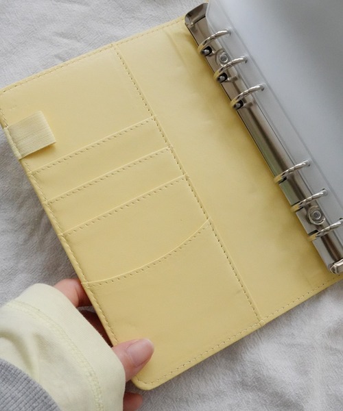 Sowel.(ソエル)の「【 Sowel. / ソエル 】 シンプル フェイクレザー カードホルダー / リング ファイル(手帳/メモ帳・レディース・イエロー/ブラック/ライトブルー/ピンク・FREE)」の13枚目の写真