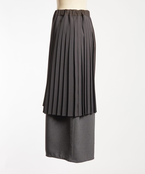 gomme（ゴム）の「エクセルツイル　プリーツパンツ（その他パンツ・レディース・ブラック/チャコールグレー・MEDIUM）」の11枚目の写真