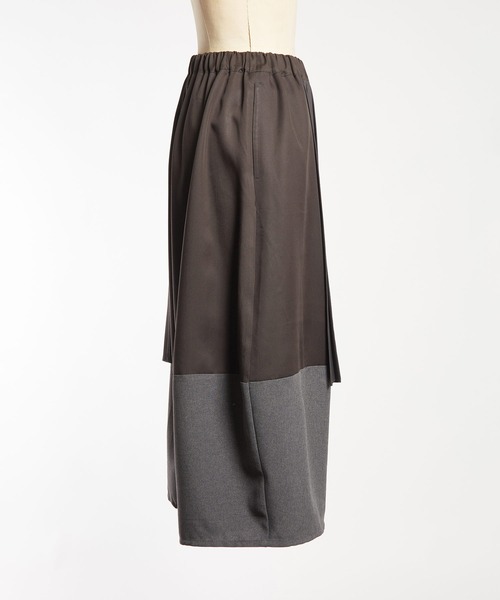 gomme（ゴム）の「エクセルツイル　プリーツパンツ（その他パンツ・レディース・ブラック/チャコールグレー・MEDIUM）」の13枚目の写真