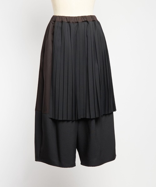 gomme（ゴム）の「エクセルツイル　プリーツパンツ（その他パンツ・レディース・ブラック/チャコールグレー・MEDIUM）」の20枚目の写真