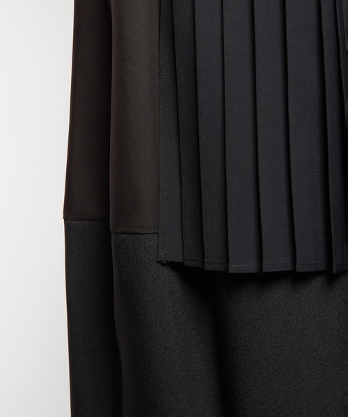 gomme（ゴム）の「エクセルツイル　プリーツパンツ（その他パンツ・レディース・ブラック/チャコールグレー・MEDIUM）」の22枚目の写真