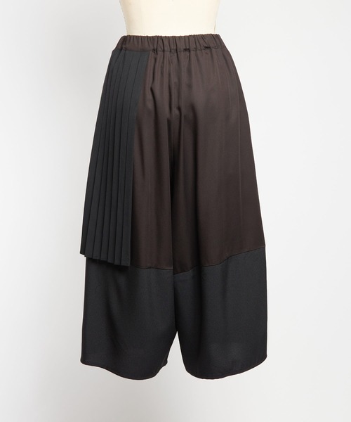 gomme（ゴム）の「エクセルツイル　プリーツパンツ（その他パンツ・レディース・ブラック/チャコールグレー・MEDIUM）」の21枚目の写真