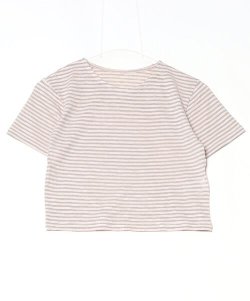 Per sist ence（パーシエンス）の「シアーボーダーショート丈Ｔシャツ（Tシャツ/カットソー・レディース・グレー/ブラウン/ネイビー・ONE SIZE）」の18枚目の写真