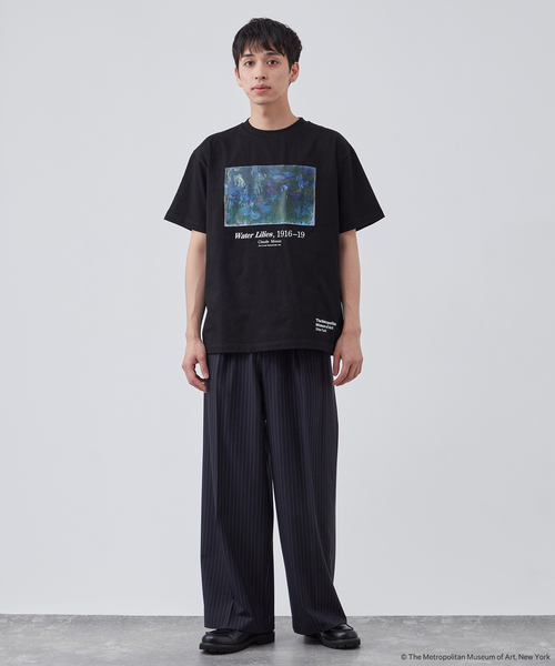 クロードモネ　Tシャツ　M 新品 tシャツ The Met別注 クロード・モネ ”睡蓮” アートTシャツ