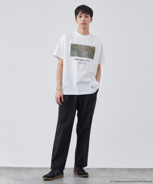 クロードモネ　Tシャツ　M 新品 tシャツ The Met別注 クロード・モネ ”睡蓮” アートTシャツ