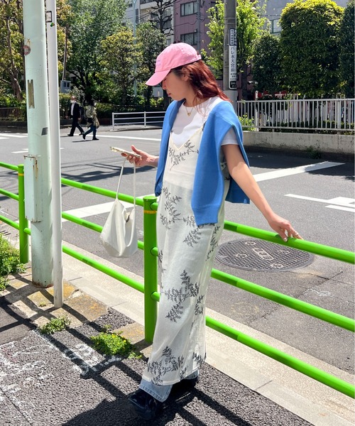 PILIT（ピリット）の「メッシュ刺繍キャミワンピース（ワンピース・レディース・ブラック/オフホワイト・FREE）」の9枚目の写真